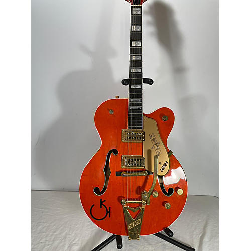 Gretsch Guitars Used Gretsch Guitars 6120W Orange Hollow Body Electric Guitar Orange