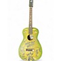 Used Gretsch Guitars AMERICANA G4520 Green Acoustic Guitar Green