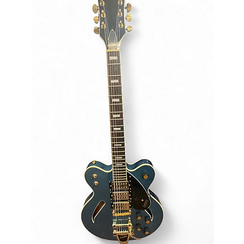 Used Gretsch Guitars CAT CB 3PU Blue Hollow Body Electric Guitar Blue