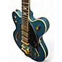 Used Gretsch Guitars CAT CB 3PU Blue Hollow Body Electric Guitar Blue