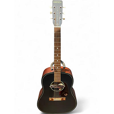 Used Gretsch Guitars Deltoluxe Black Acoustic Electric Guitar