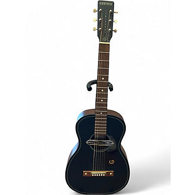 Used Gretsch Guitars Deltoluxe Parlor Black Acoustic Electric Guitar