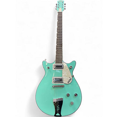Used Gretsch Guitars Electromatic Dbl jet Surf Green Hollow Body Electric Guitar Surf Green