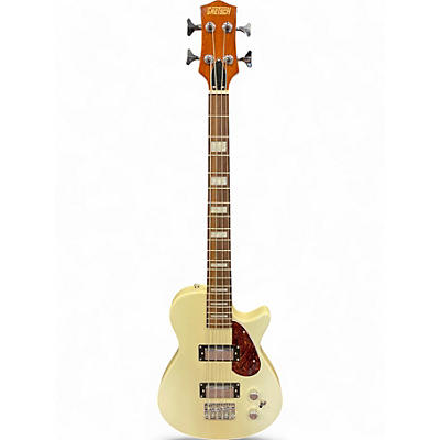 Used Gretsch Guitars Electromatic Junior Jet Bass II Short-Scale Vintage White Electric Bass Guitar