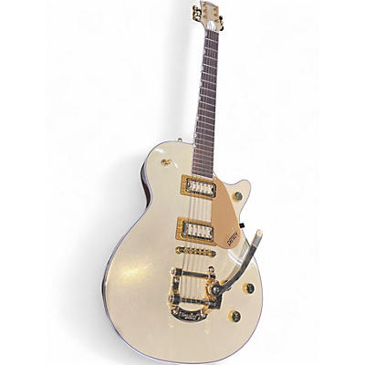 Used Gretsch Guitars Electromatic Pristine Jet Single-Cut Electric Guitar White G WHITE GOLD Solid Body Electric Guitar