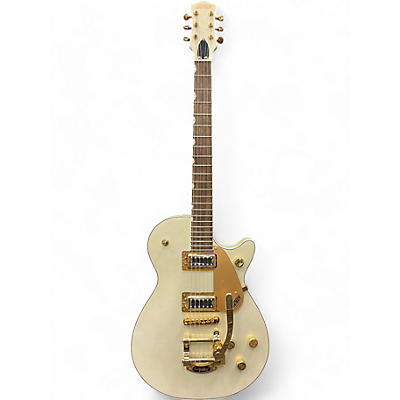 Gretsch Guitars Used Gretsch Guitars Electromatic Pristine Jet White Gold Solid Body Electric Guitar