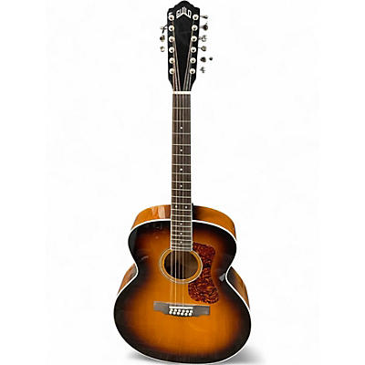 Used Gretsch Guitars F2512E 2 Tone Sunburst 12 String Acoustic Electric Guitar