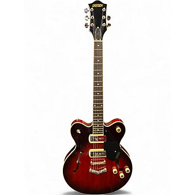 Used Gretsch Guitars G2622-P90 Streamliner Center Block Double-Cut Claret Burst Hollow Body Electric Guitar