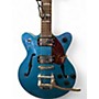 Used Gretsch Guitars G2657T Blue Hollow Body Electric Guitar Blue