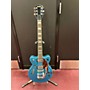 Used Gretsch Guitars Used Gretsch Guitars G2657t Turquoise Hollow Body Electric Guitar Turquoise