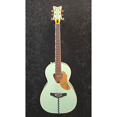 Gretsch Guitars Used Gretsch Guitars G5021WPE Rancher Penguin Parlor Teal Acoustic Electric Guitar