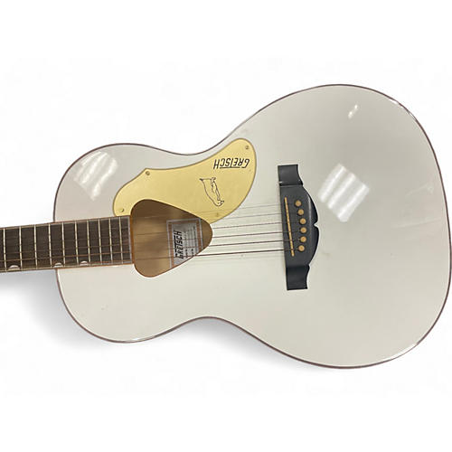 Gretsch Guitars Used Gretsch Guitars G5021WPE Rancher Penguin Parlor White Acoustic Electric Guitar White