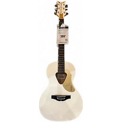 Used Gretsch Guitars G5021WPE Rancher Penguin Parlor White Acoustic Electric Guitar