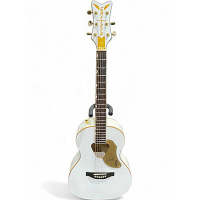 Used Gretsch Guitars G5021WPE Rancher Penguin Parlor White Acoustic Electric Guitar