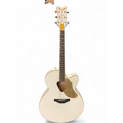 Used Gretsch Guitars G5022C Rancher Falcon White Acoustic Electric Guitar