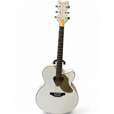 Used Gretsch Guitars G5022C Rancher Falcon White Acoustic Electric Guitar