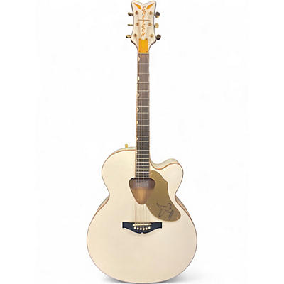 Used Gretsch Guitars G5022C Rancher Falcon White Acoustic Electric Guitar