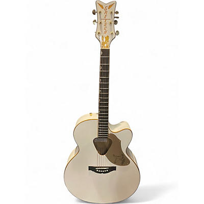 Used Gretsch Guitars G5022C Rancher Falcon White Acoustic Electric Guitar