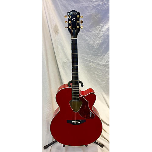 Gretsch Guitars Used Gretsch Guitars G5022CE Rancher Jumbo Cherry Acoustic Electric Guitar Cherry