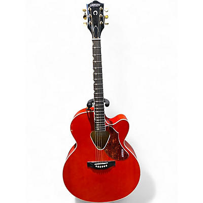 Used Gretsch Guitars G5022CE Rancher Jumbo Orange Acoustic Electric Guitar