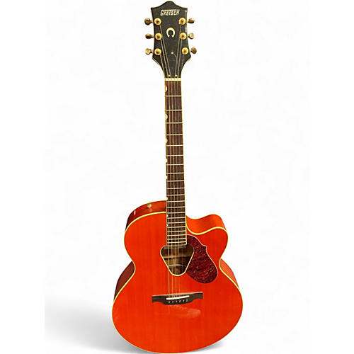 Used Gretsch Guitars G5022CE Rancher Jumbo Orange Acoustic Electric Guitar Orange