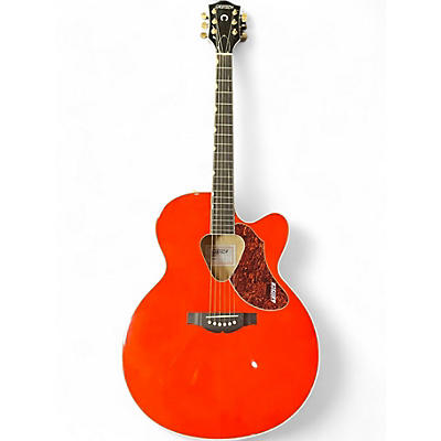 Used Gretsch Guitars G5022CE Rancher Jumbo Orange Acoustic Electric Guitar