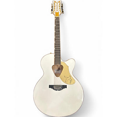 Used Gretsch Guitars G5022CWFE-12 Rancher Falcon Jumbo White 12 String Acoustic Electric Guitar