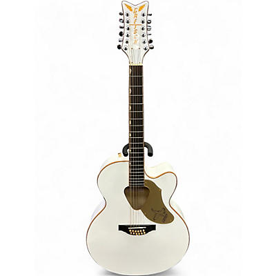 Used Gretsch Guitars G5022CWFE-12 Rancher Falcon White 12 String Acoustic Electric Guitar