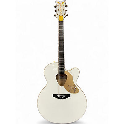 Used Gretsch Guitars G5022CWFE Rancher Falcon Jumbo White Acoustic Electric Guitar