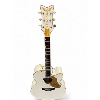 Used Gretsch Guitars G5022CWFE Rancher Falcon White Acoustic Electric Guitar