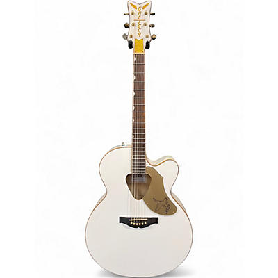 Used Gretsch Guitars G5022CWFE White Acoustic Electric Guitar