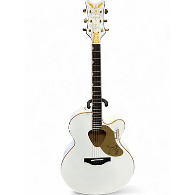 Used Gretsch Guitars G5022CWFE White Acoustic Electric Guitar