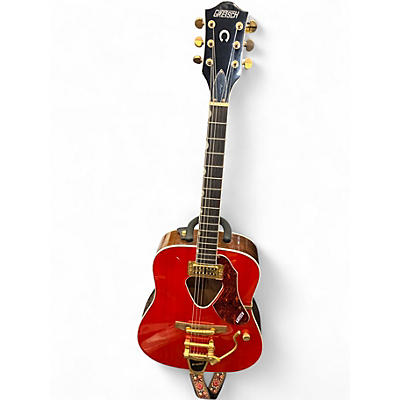 Used Gretsch Guitars G5034TFT Rancher Candy Apple Red Acoustic Electric Guitar