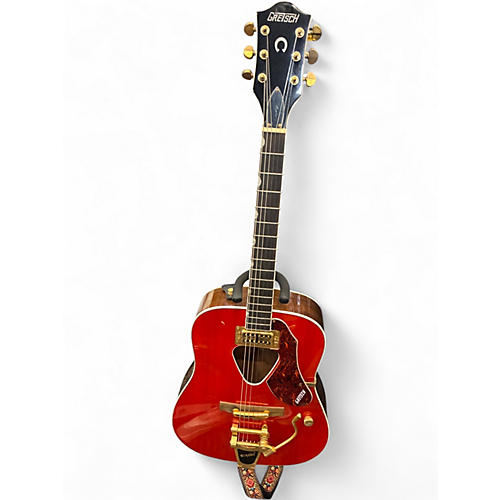 Used Gretsch Guitars G5034TFT Rancher Candy Apple Red Acoustic Electric Guitar Candy Apple Red
