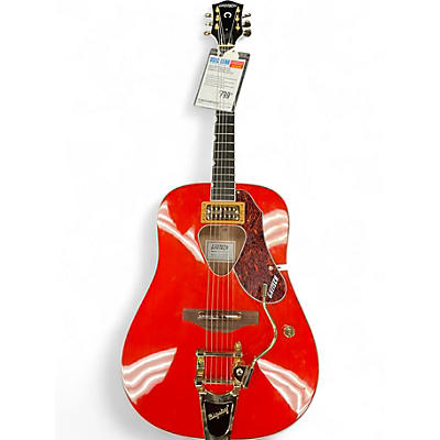 Used Gretsch Guitars G5034TFT Rancher Red Acoustic Electric Guitar