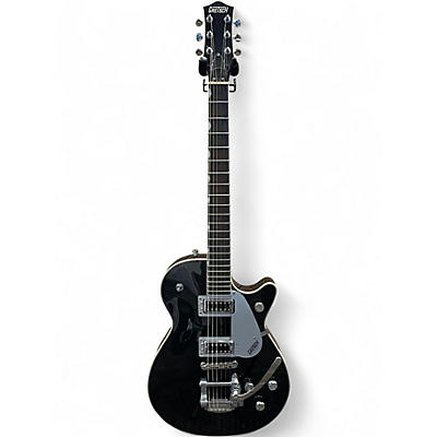Used Gretsch Guitars G5230T Black and Silver Solid Body Electric Guitar