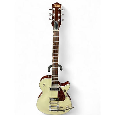Used Gretsch Guitars G5230T Two-Tone Vintage White Solid Body Electric Guitar