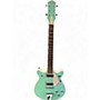 Used Gretsch Guitars G5237 Electromatic Double Jet FT urf Green and White Solid Body Electric Guitar urf Green and White