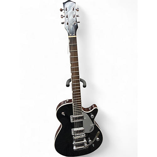 Used Gretsch Guitars G5237TG ELECTROMATIC JET Black and Silver Solid Body Electric Guitar Black and Silver