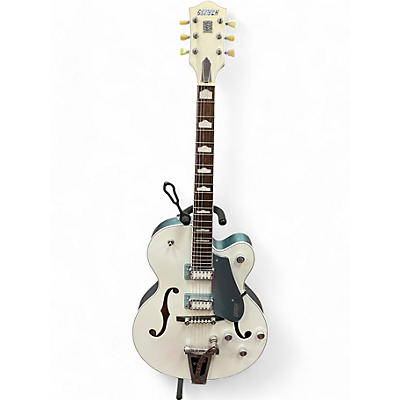 Gretsch Guitars Used Gretsch Guitars G5420T 140th Anniversary Electromatic White and blue Hollow Body Electric Guitar