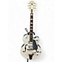 Used Gretsch Guitars Used Gretsch Guitars G5420T 140th Anniversary Electromatic White and blue Hollow Body Electric Guitar White and blue