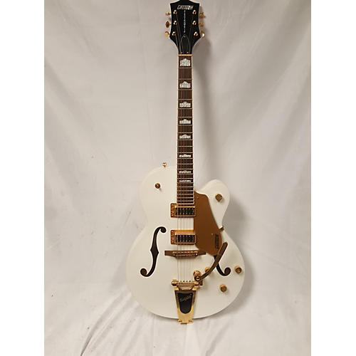 Gretsch Guitars Used Gretsch Guitars G5420T Electromatic Vintage White Hollow Body Electric Guitar Vintage White