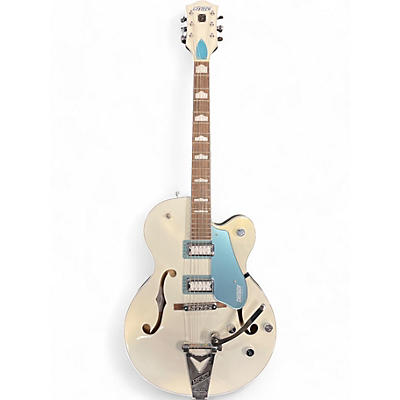 Used Gretsch Guitars G5420T Electromatic WHITE AND LAKE PLACID BLUE Hollow Body Electric Guitar