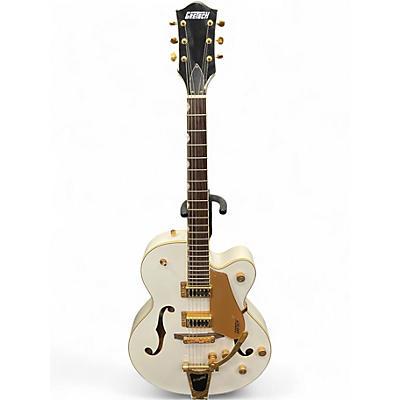 Used Gretsch Guitars G5420T Electromatic White and Gold Hollow Body Electric Guitar
