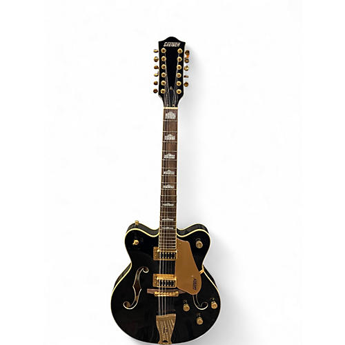 Used Gretsch Guitars G5422G 12 String Black and Gold Hollow Body Electric Guitar Black and Gold