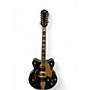 Used Gretsch Guitars G5422G 12 String Black and Gold Hollow Body Electric Guitar Black and Gold