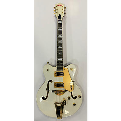 Gretsch Guitars Used Gretsch Guitars G5422T Electromatic Sparkle White Hollow Body Electric Guitar