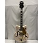 Used Gretsch Guitars Used Gretsch Guitars G5422T Electromatic White With Pinstripe Hollow Body Electric Guitar White with Pinstripe