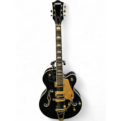 Used Gretsch Guitars G5427T Black and Gold Hollow Body Electric Guitar