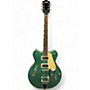 Used Gretsch Guitars Used Gretsch Guitars G5622T Electromatic Center Block Double Cut Bigsby Green Hollow Body Electric Guitar Green